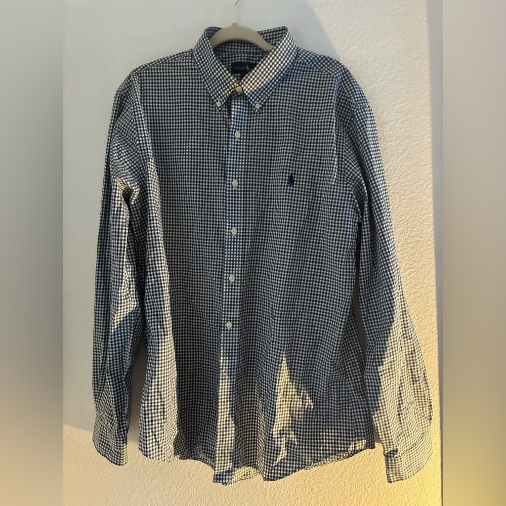Ralph Lauren Blue Casual Button Down Shirt